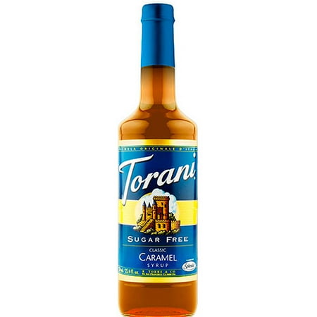 Torani Sugar Free Classic Caramel Syrup, Coffee Flavoring, Drink Mix, 25.4oz