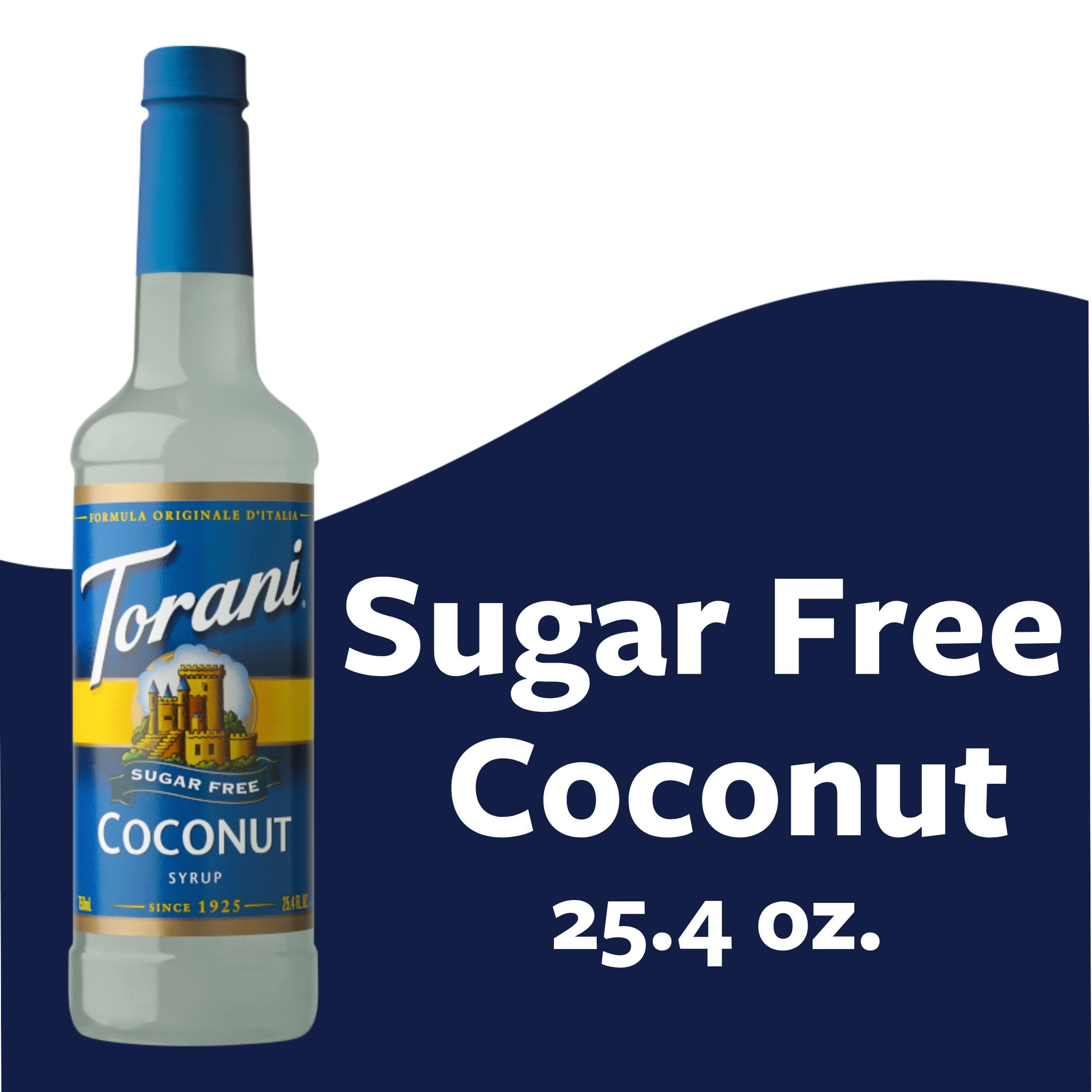 Torani Sugar Free Coconut Flavoring Syrup, Drink Mix, Handcrafted Soda