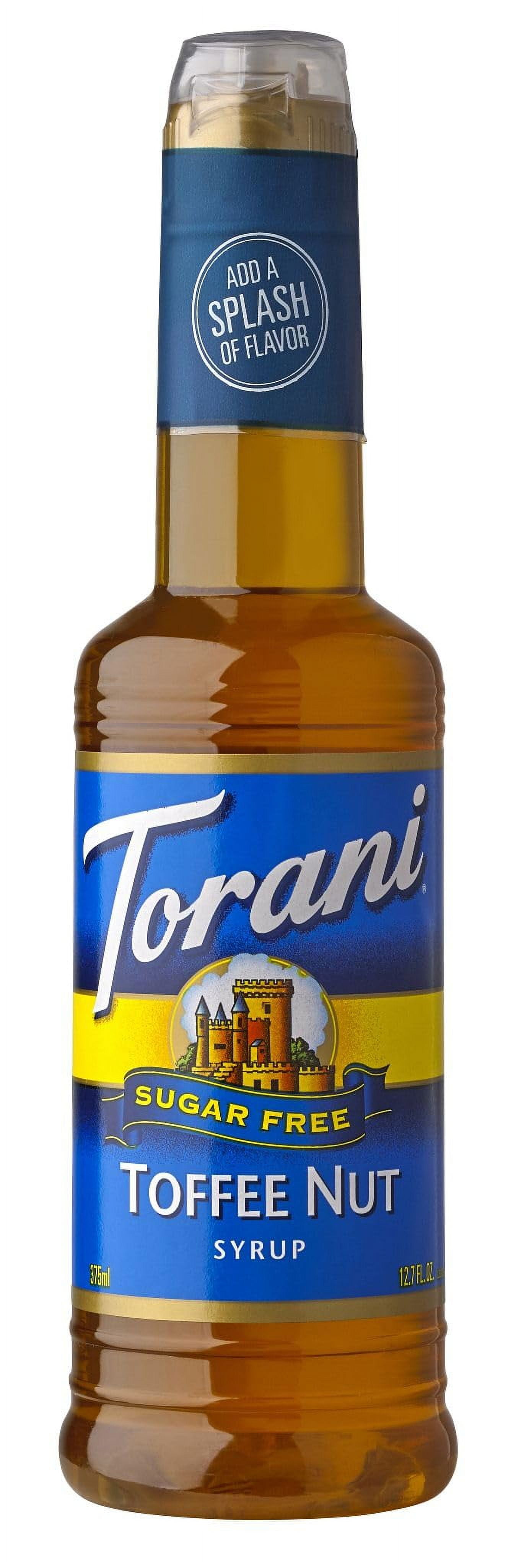 Torani SugarFree Flavored Drink Syrup, Toffee Nut, 12.7 Fl Oz Bottle
