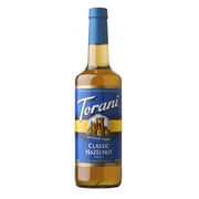 Torani Sugar Free Classic Hazelnut Syrup, Glass Bottle, Coffee Flavoring Syrup, No Known Allergens, 25.4 fl oz