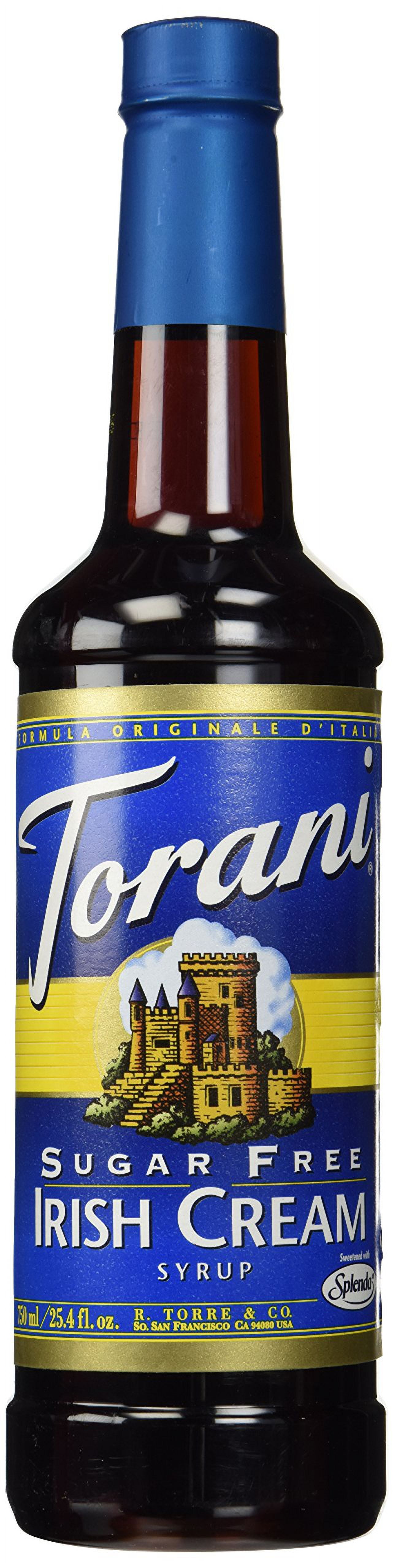 Torani Sugar Free Irish Cream Syrup, 750Ml
