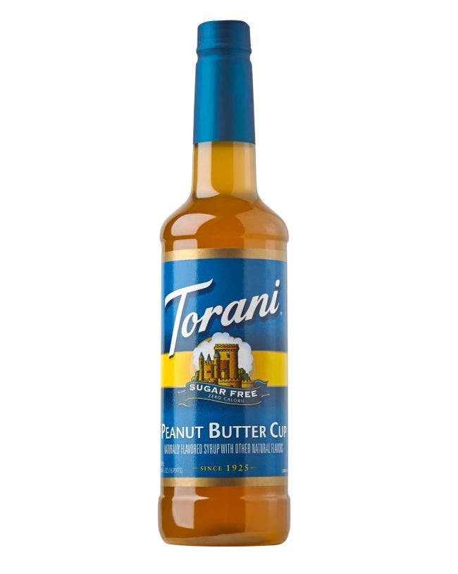 Torani Sugar Free Peanut Butter Flavoring Syrup, Drink Mix, Handcrafted Soda Flavoring, 25.4 oz