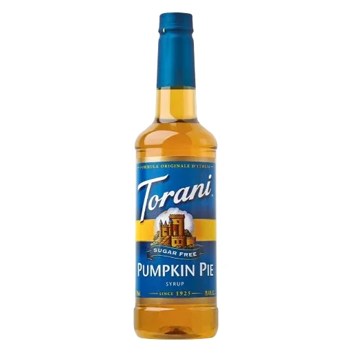 Torani Sugar Free Pumpkin Pie Flavored Syrup, 25.4 fl oz Bottle