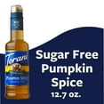 Torani Sugar Free Pumpkin Spice Syrup, Zero Calorie, Coffeehouse Syrup, 12.7 oz