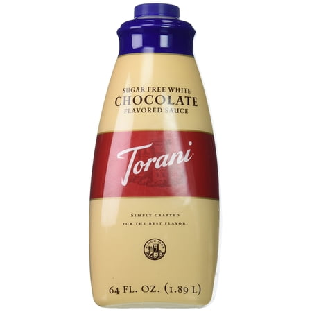 Torani Sugar Free White Chocolate Sauce, 64 Ounce