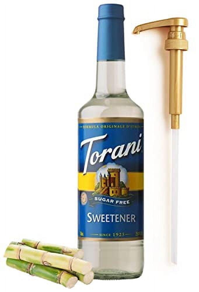 Torani Sugar Free Sweetener .. Syrup for Coffee Syrups .. and Flavors with Syrup .. Dispenser