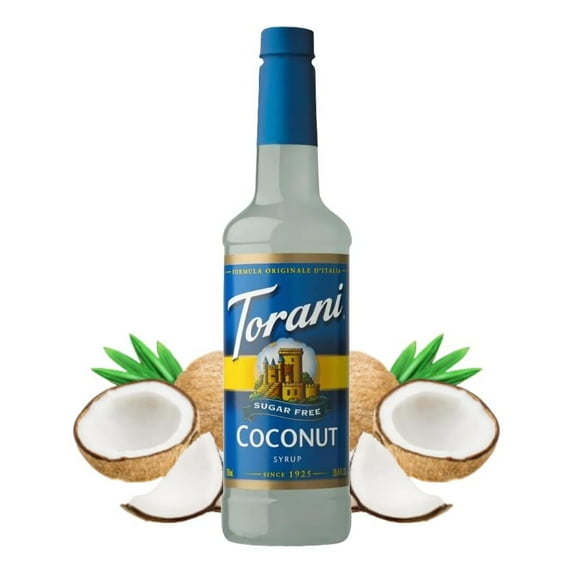 Torani Sugar-Free Syrup Coconut 25.4 fl oz (Pack of 12)