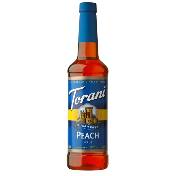 Torani Sugar Free Syrup, Peach, 25.4 Ounce