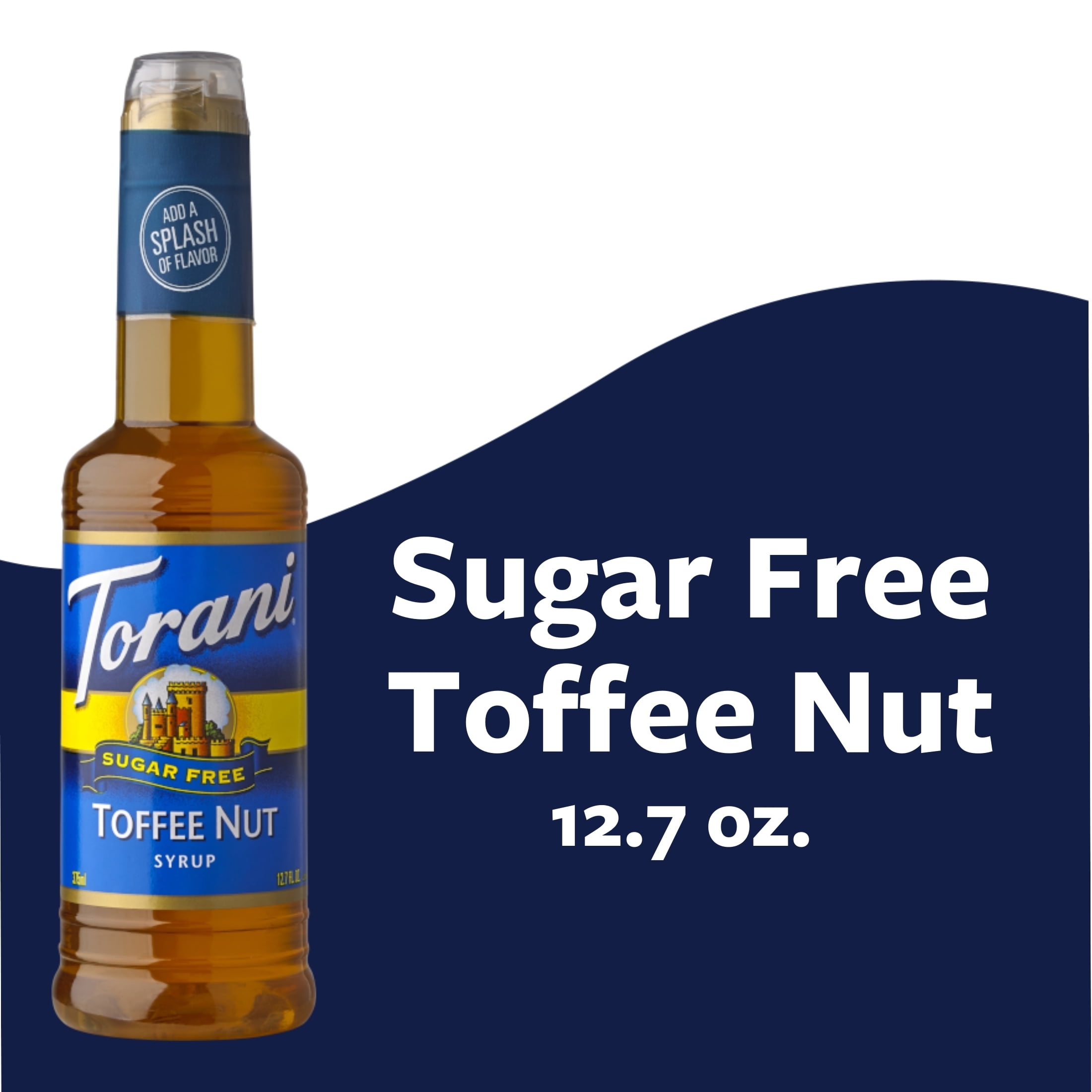 Torani Sugar Free Toffee Nut Flavoring Syrup, Coffee Flavoring, Drink