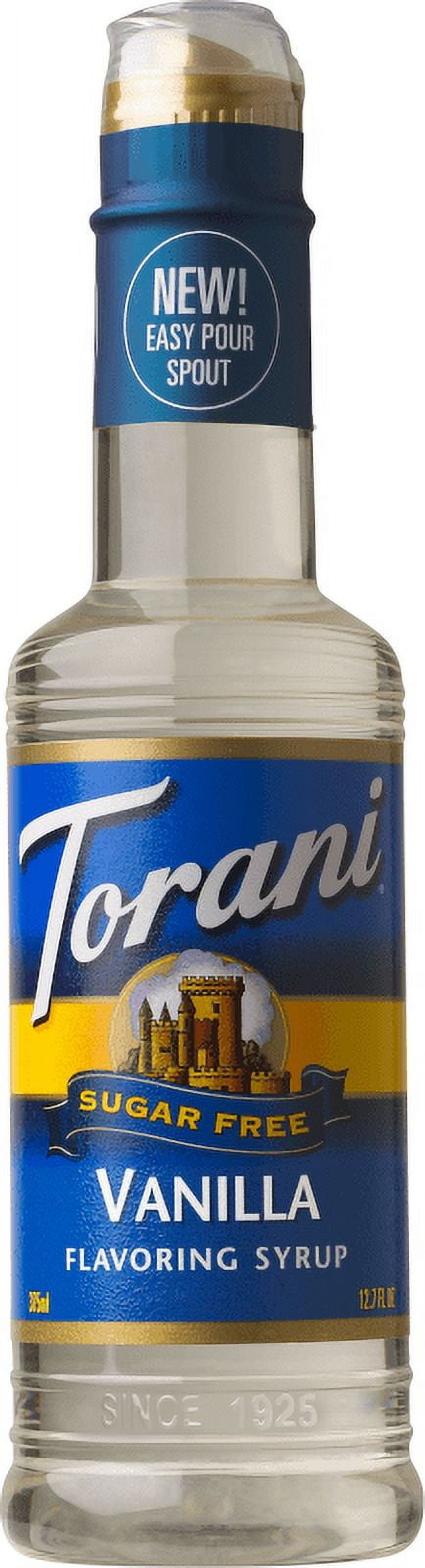 Torani Sugar-Free Vanilla Syrup,  Authentic Coffeehouse Syrup, 12.7 oz