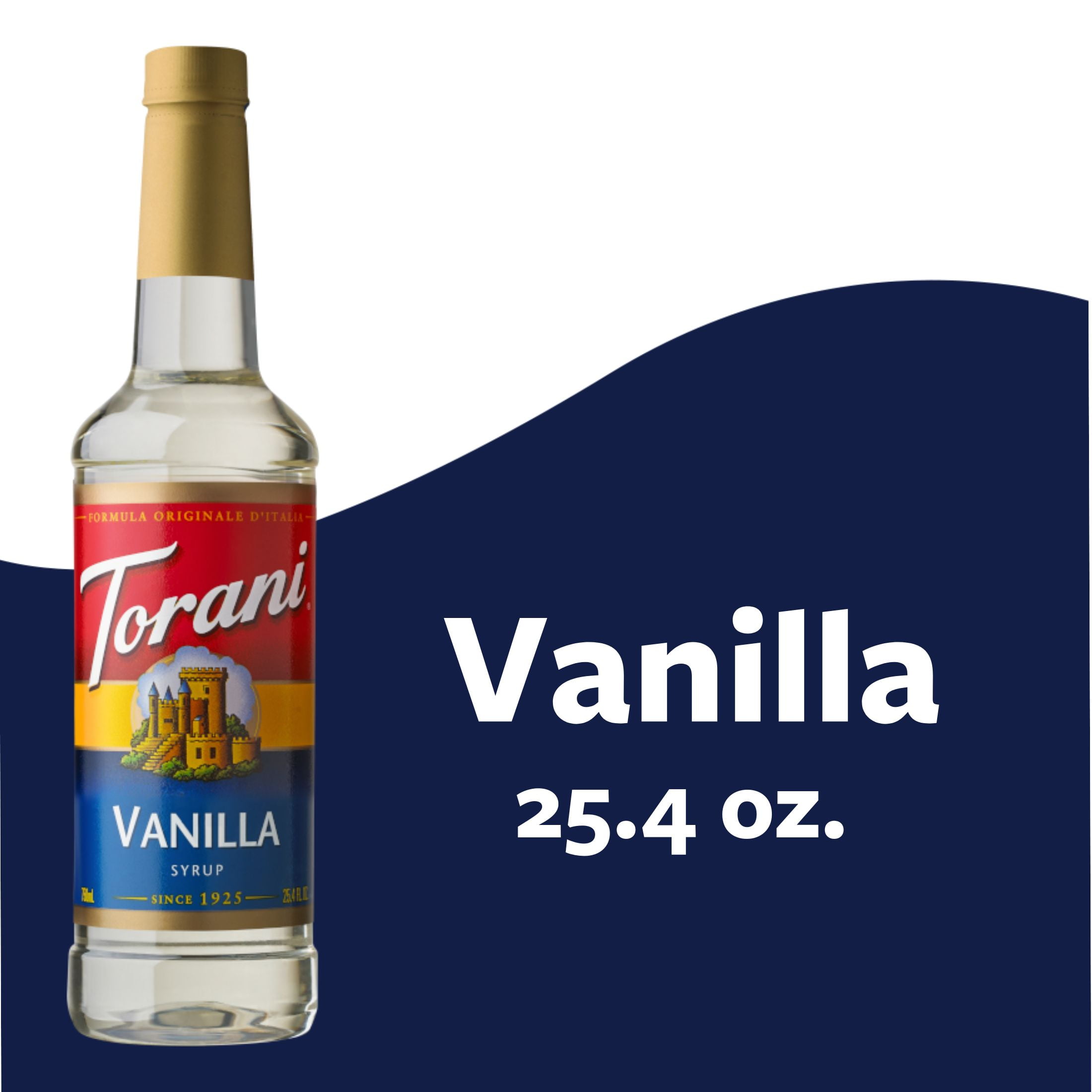 Syrup vainilla Torani, botella de 750 ml - Nos gusta el café Chile ☕