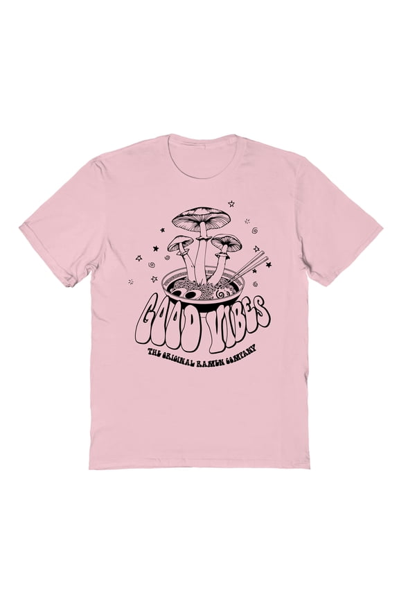 Good Vibes Graphic Light Pink Men's Cotton T-Shirt