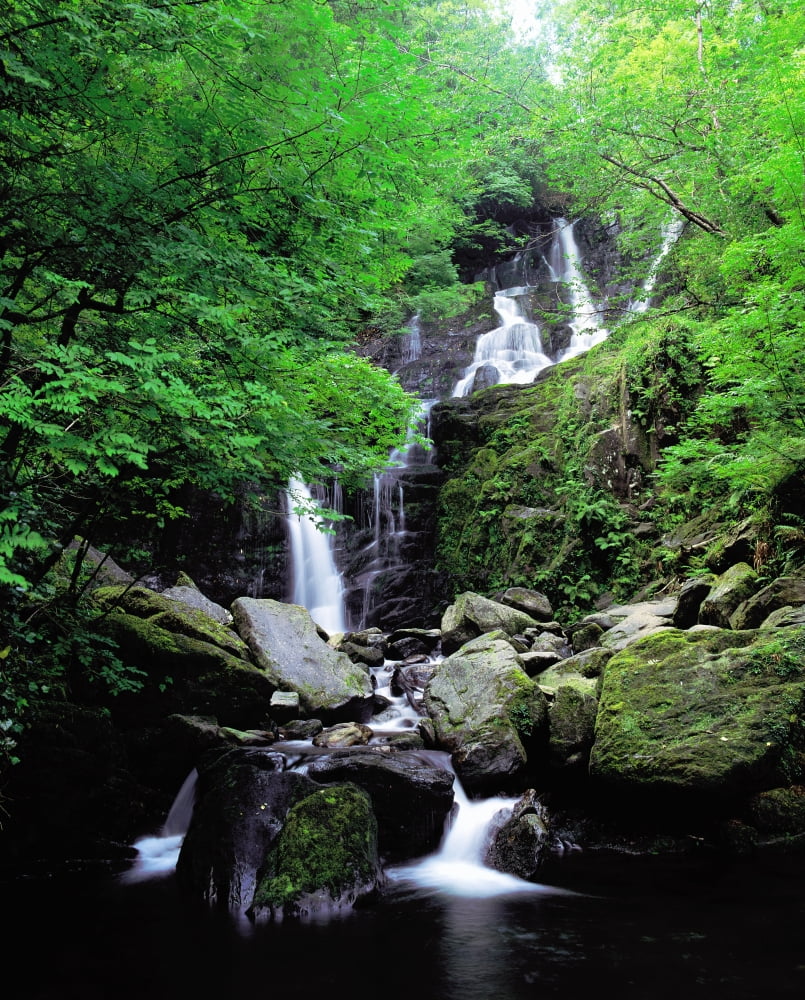 Torc Waterfall Killarney Co Kerry Ireland Canvas Art - The Irish Image Collection Design Pics (13 x 17)