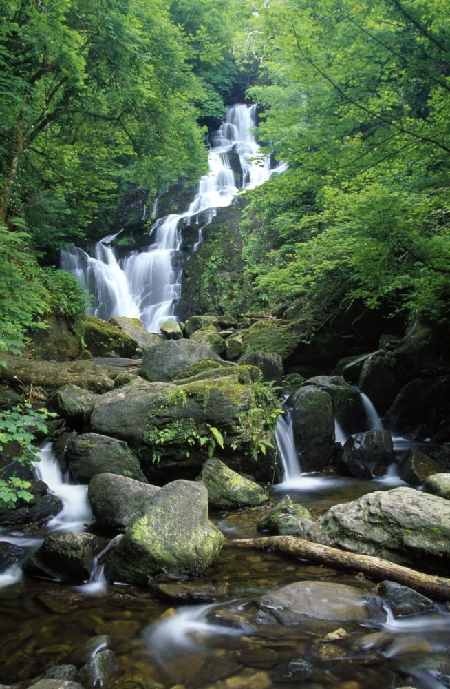 Torc Waterfall Killarney National Park County Kerry Ireland Canvas Art - Gareth McCormack Design Pics (12 x 18)