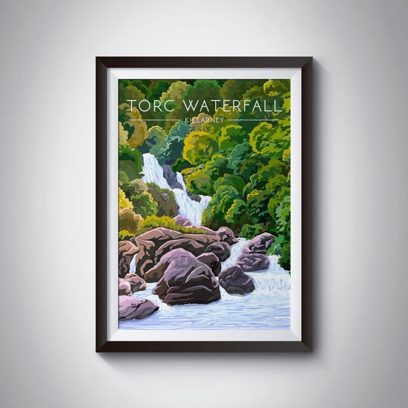 Torc Waterfall Killarney National Park Ireland Decor Unframed Paper Print