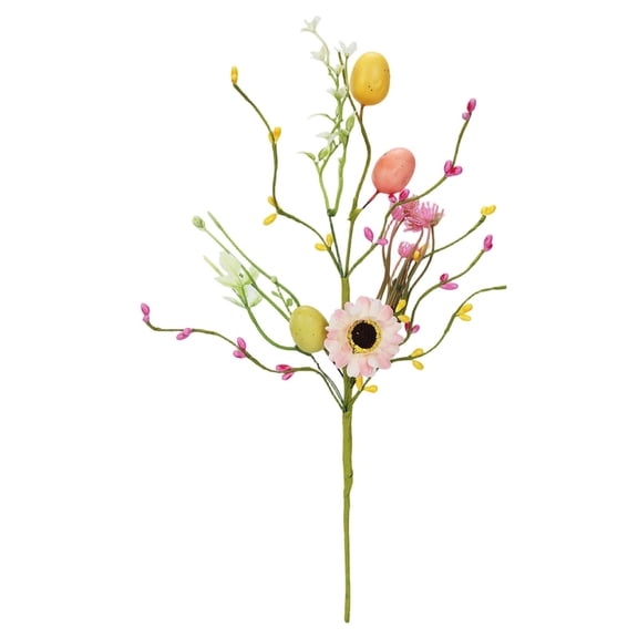 Torch 1Pc Easter Egg Flower Decor, 15.8 inch Artificial Egg Flowers Dining Table Centerpiece Decor, Spring Decorations for Home