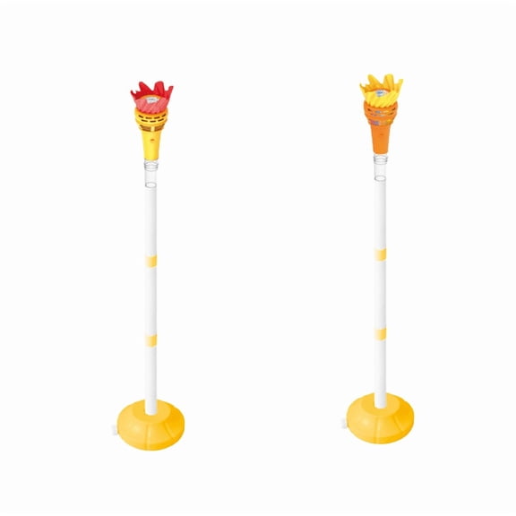 Torch Bubble Machine, 2026 New Outdoor Standing Bubble Torch Toy, Light Up Automatic Bubble Blower With Matching Bubble Liquid For Kids Party Holiday Celebration (Red&Yellow)
