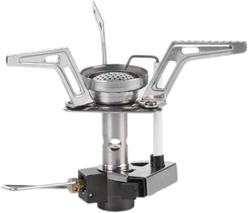 Torch Gas Stove – Ultralight Backpacking Camping Stove, Built-in Piezo Ignition, Stainless Steel & Aluminum Alloy, Compact & Portable, Ideal for Hiking & Outdoor Cooking