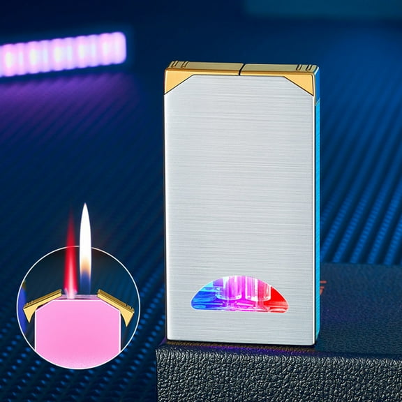 Torch Lighter under $5! CQCYD Windproof Torch Lighter, Refillable Butane Jet Lighter, Adjustable Blue Flame Lighter, Outdoor BBQ Cigar Lighter, Double Flame Turbo Lighter