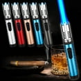 thumbnail image 1 of Torch Lighter under $5! Cagogo Torch Lighter Outdoor Windproof Straight Flame Lighter, Refillable Butane Torch for Campfires Kitchen, Adjustable Flame Jet Lighter, 360° Ignition BBQ Lighter,, 1 of 9