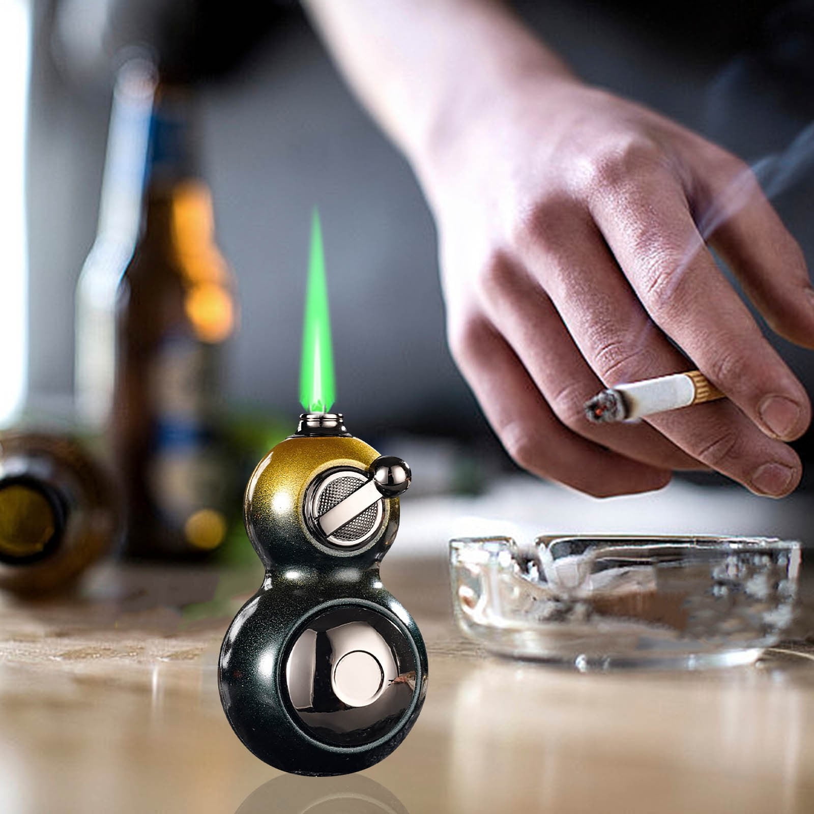 Torch Lighter, Butane Lighter, Gourd Shape Lighter, Flame Size