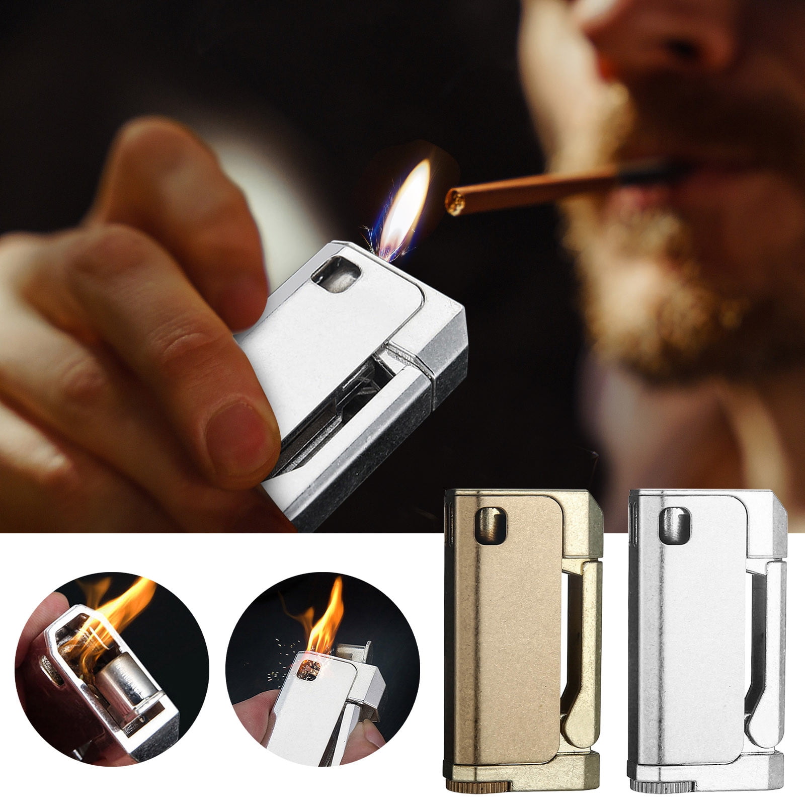 Torch Lighter Cigar Lighter Jet Single Flame Cigarette Lighter