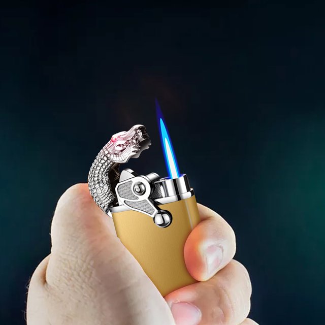 Torch Lighter,Magic Flame Crocodile Lighter,Fire Lighter,Creative