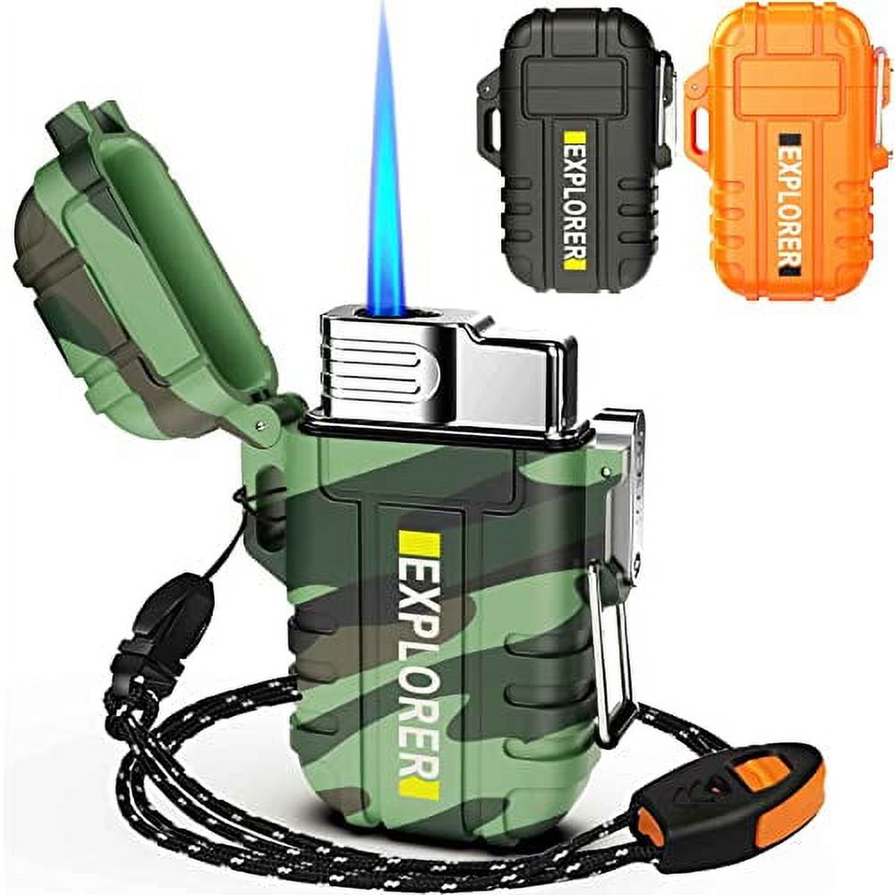 Torch Cool Unique Lighter Cool Cartoon Windproof Lighter - Triple Jet Flame  Torch, Refillable Butane, Metal Body, Unique Gift For Men, Kitchen & BBQ  Tool Unique Camping Gadgets