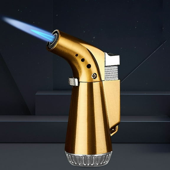 Torch Lighters Butane Refillable Jet Flame Torch Lighter Multi Utility Lighter Blow Windproof Torch for Candle Fireplace Camping Grill BBQ