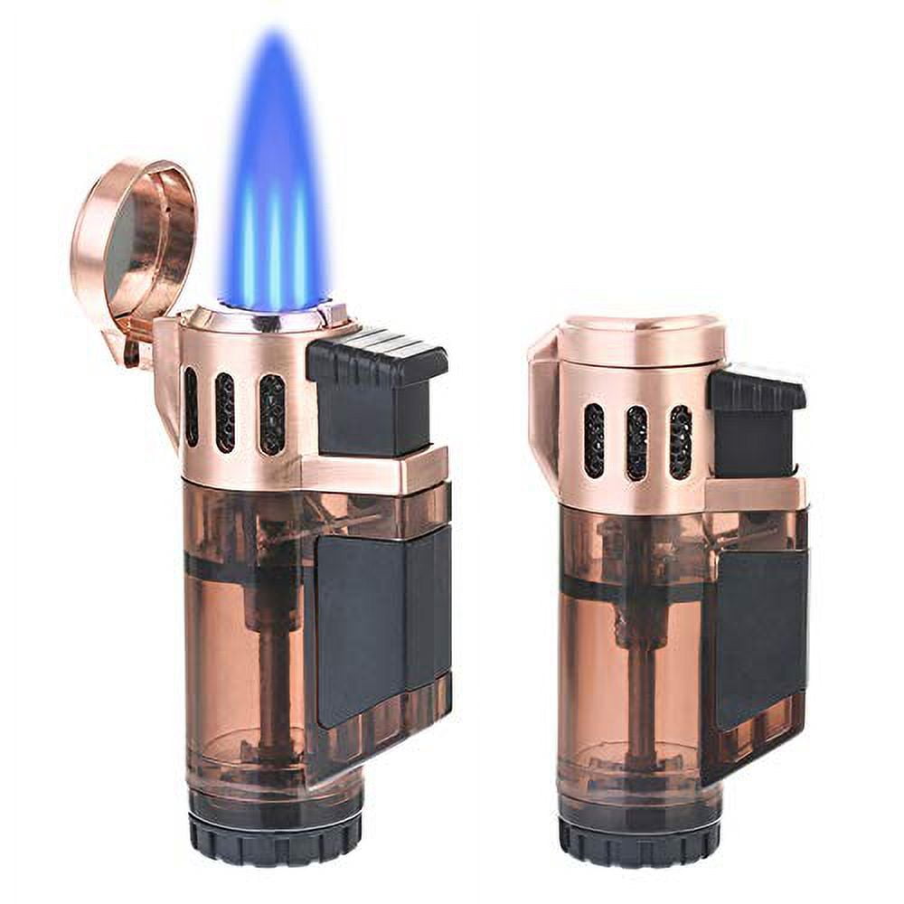 Torch Lighters, Triple Flame Butane Lighter Fluid Refillable Jet