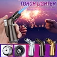 thumbnail image 1 of Torch Lighters,Windproof Refillable Lighter,Adjust Flame,Used for Barbecue Kitchen Fireplace(Gas Not Included), 1 of 6
