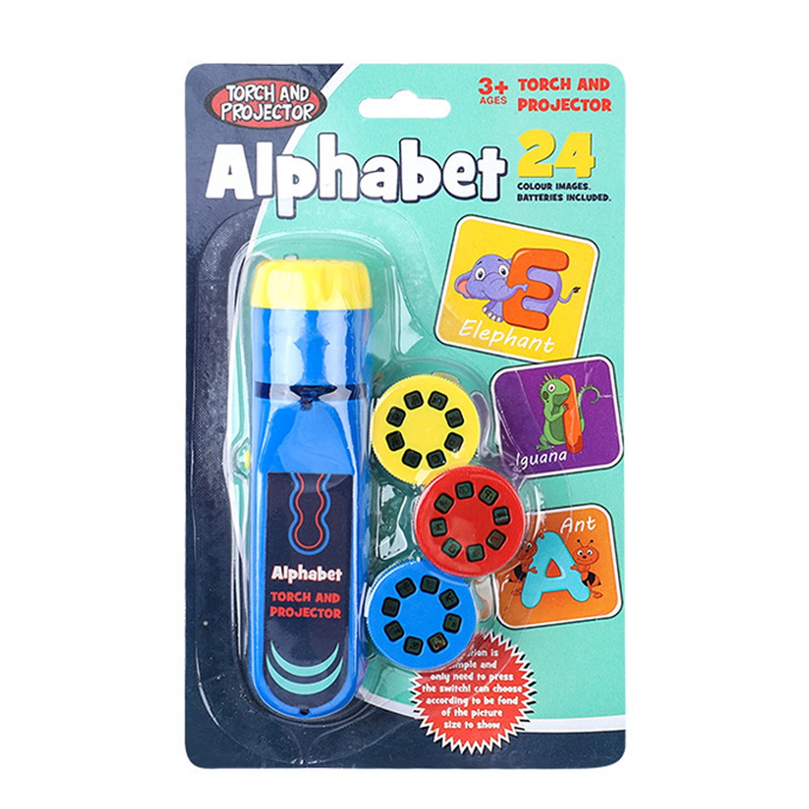 Torch Projector Projection Lighting Story Torches Light Toy Slide Lamp Educational Learning