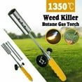 Torch Weed Burner, Outdoor Flame Thrower Push Button Igniter, High Heat