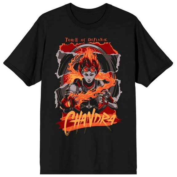 Torch of Defiance Chandra Men's Black Graphic T-Shirt--XS