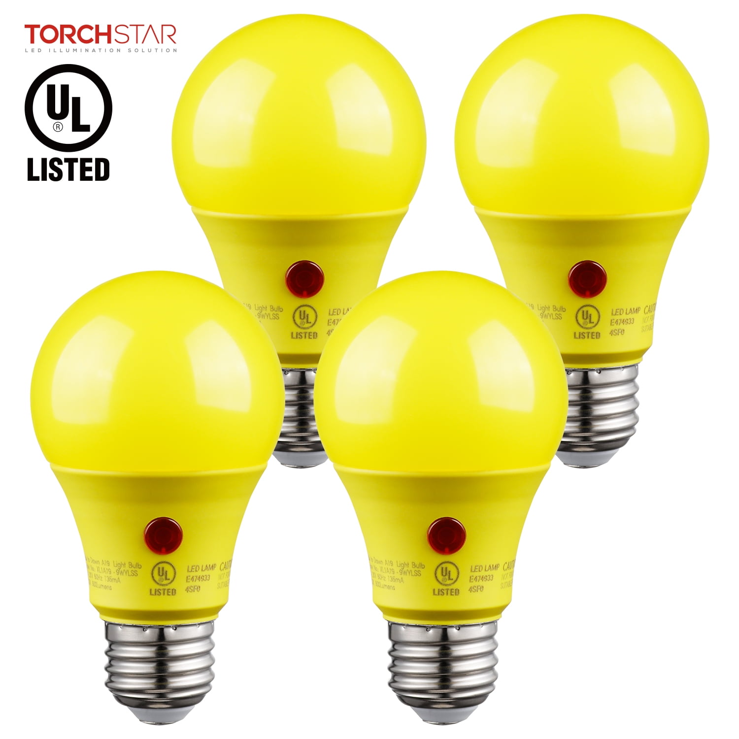 PRO-SAFE White LED Bulb, Spotlight/Lantern Flashlight - Black, Yellow Plastic Body, 4 D Batteries Not Included | Part #LED-LANT-HV