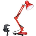 thumbnail image 1 of LED Metal Swing Arm Desk Lamp, Architect Table Lamp, Pixar Multi-Joint Adjustable Desk Lamp, Task Light for Office Bedroom Dorm Workbench Reading Study Work, Red, 1 of 7
