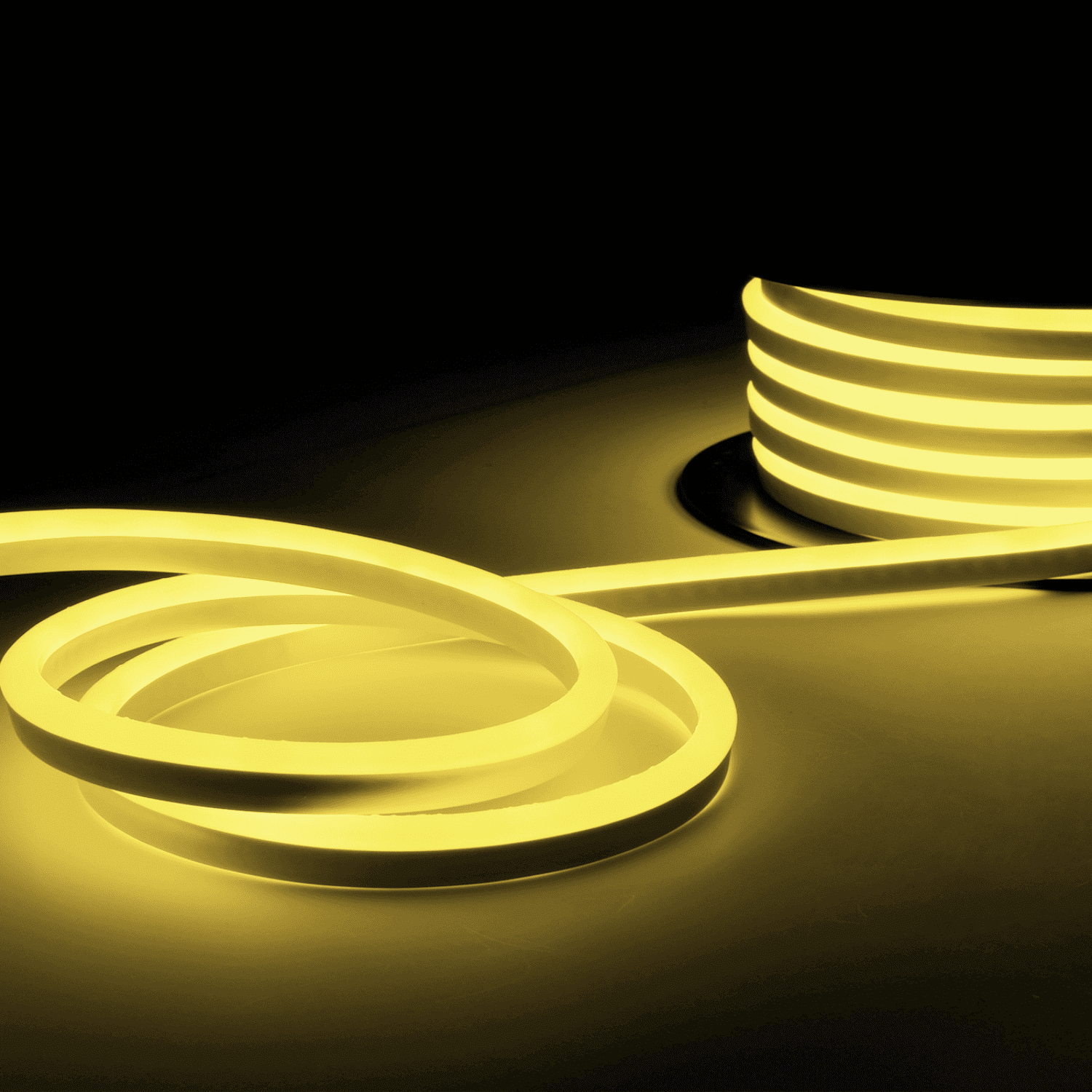 50ft Neon LED Rope Light, 120V Connectable(150ft Max) Lights, IP67 Waterproof Lighting, Flexible Lights for Patio, Lawn, Soffit, Ambient Decoration, Warm White