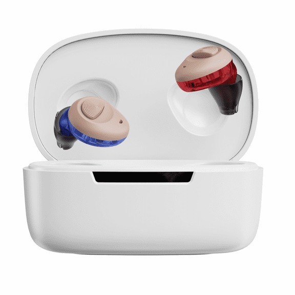 Ceretone Torch Beige FDA-Cleared In-The-Canal OTC Hearing Aids – Rechargeable,Clear Sound, 100H Battery,Discreet Comfortable Fit,Video Guide & Support