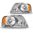 thumbnail image 1 of Torchbeam Headlight Assembly for 2006-2008 F150, 2004 F150, 2006 Mark LT, Compatible with Front Headlight Housing Amber Reflector Clear Lens Passenger & Driver side, 1 of 7