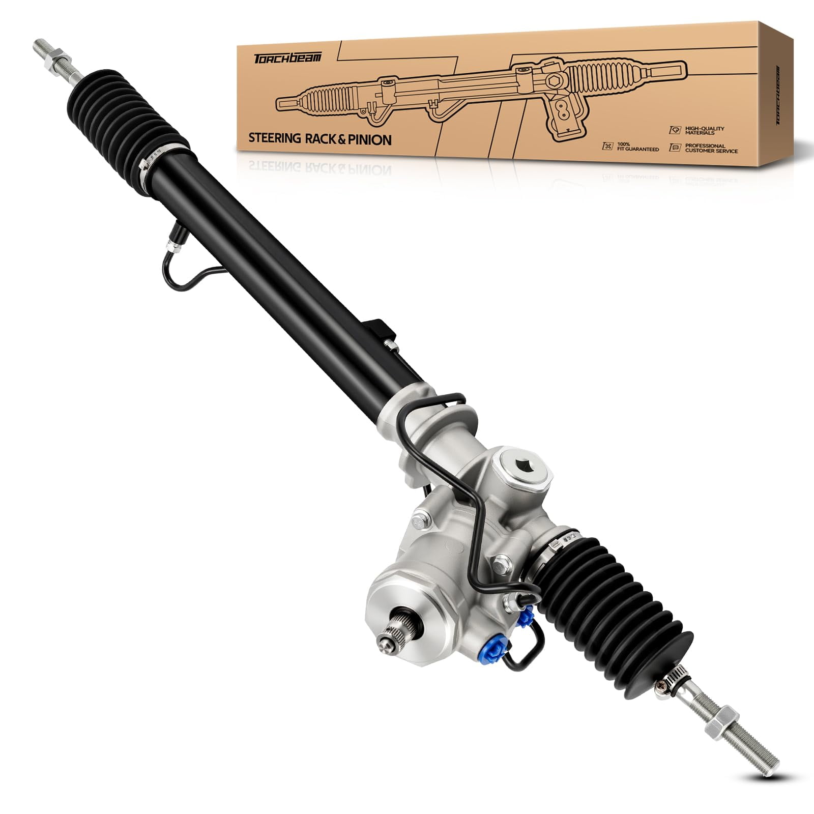 80784→38500 Torchbeam Hydraulic Power Steering Rack and Pinion Replacement for