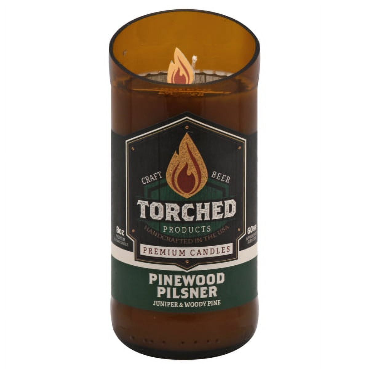 Amber Pinewood Pilsner Soy Wax Scented Jar Candle