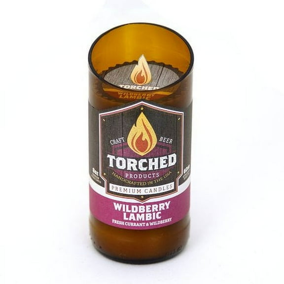 Torched Wildberry Lambic 8 OZ Beer Bottle Scented Candle