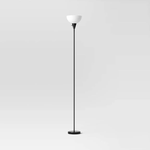 Torchiere Floor Lamp Black