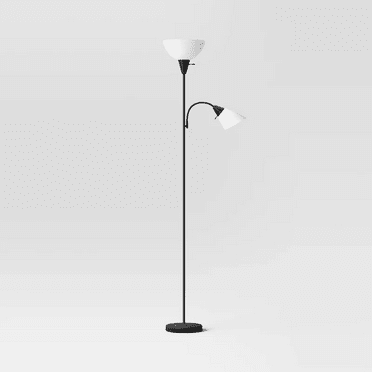 Torchiere with Task Light Floor Lamp