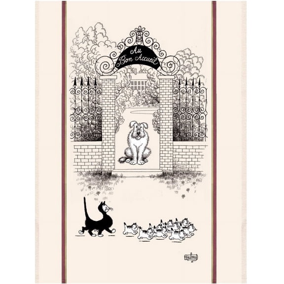 Torchons & Bouchons Au Bon Accueil Kitchen/Tea/Bar Towel From France