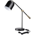 thumbnail image 1 of Aesthetic Metal Table Lamp, E26 Base, Adjustable Swing Arm, Max 60W, On/Off Switch, 1 of 7