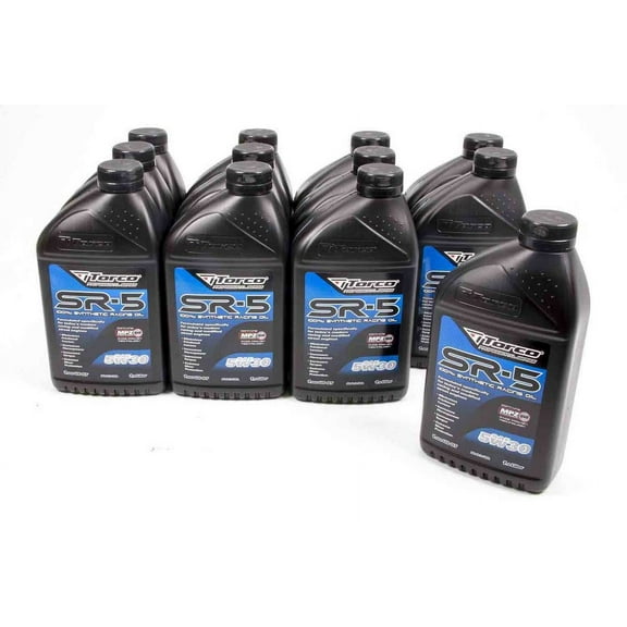 Torco A150530C SR-5 5w30 Synthetic Racing Oil Bottle - 1 Liter Bottle, (Case of 12)