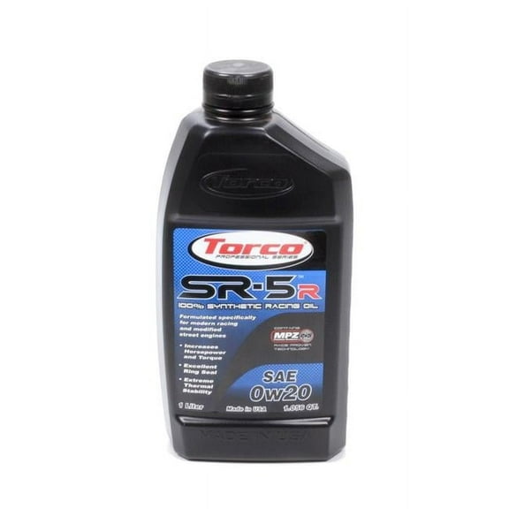 Torco A150020CE 1 Litre SR-5R 0W20 Synthetic Racing Oil Bottle
