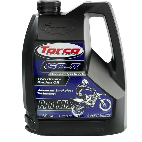 Torco T930077SE GP-7 2-Stroke Motorcycle Racing Pre-Mix Oil - 4 Liters
