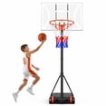 thumbnail image 1 of Toremore 29" Portable Basketball Hoop Outdoor, 3-7 FT Height Adjustable Basketball Goal System with Shatterproof Backboard for Kids/Teens in Backyard/Driveway/Indoor, 1 of 8